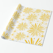 Lemon Yellow Print Geschenkpapier (Ungerollt)