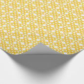 Lemon Yellow Print Geschenkpapier (Ecke)