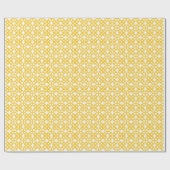 Lemon Yellow Print Geschenkpapier (Flach)
