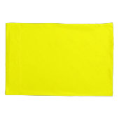 Lemon Yellow Single Standard Size Kissen Case Kissenbezug (Rückseite)
