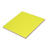 Lemon Yellow Solid Color Tile Fliese (Seite)