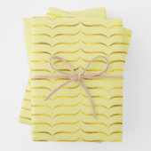 Lemon Yellow und Gold Geschenkpapier Set (Beispiel)