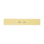 Lemon Yellow Wasserfarbe String Lights Einladungsbanderole (Flach)