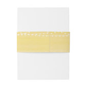 Lemon Yellow Wasserfarbe String Lights Einladungsbanderole (Rückseitenbeispiel)