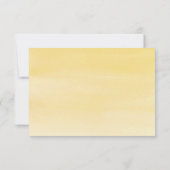 Lemon Yellow Wasserfarbe String Lights UAWG RSVP Karte (Rückseite)