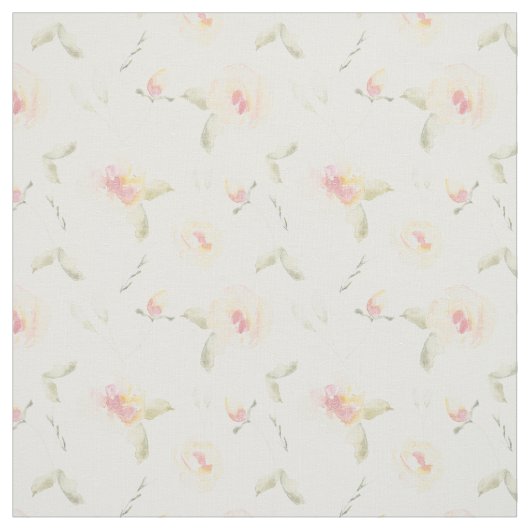 Lemon Yellow Watercolor-Blume Stoff (Muster)
