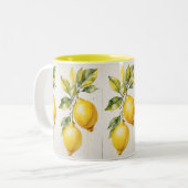 Lemon Yellow Watercolor Tasse (Vorderseite Links)