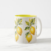Lemon Yellow Watercolor Tasse (VorderseiteRechts)