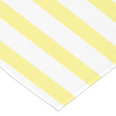 lemon yellow & white stripes kurzer tischläufer (Ecke)