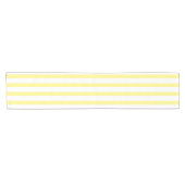 lemon yellow & white stripes kurzer tischläufer (Horizontal)