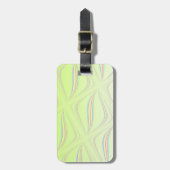 Lemon Yellow Wirbel Pattern Gepäckanhänger (Vorderseite vertikal)