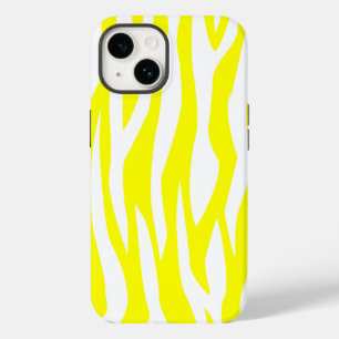 Lemon Yellow Zebra Print Case-Mate iPhone Hülle