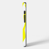 Lemon Yellow Zebra Print Case-Mate iPhone Hülle (Rückseite / Links)
