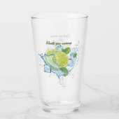 "Lemon Zest Delight: The Ultimate Juice Glass" Glas (Rückseite)