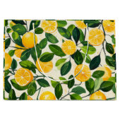 "Lemon Zest Gift Bag" Große Geschenktüte (Vorderseite)