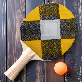 Lemon Zest Kariert Tischtennis Schläger