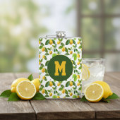 Lemon Zest Pattern Flachmann
