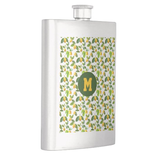 Lemon Zest Pattern Flachmann (Rechts)