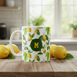 Lemon Zest Pattern Kaffeetasse