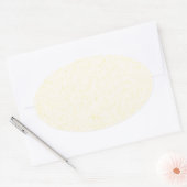 Lemon Zest print - gelbes Mantel-Accessoire Sonder Ovaler Aufkleber (Umschlag)