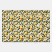 Lemon Zest Wrapping Paper Geschenkpapier Set (Vorderseite 2)