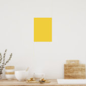 Lemon Zest Yellow Trend - Farbvorlage angepasst Poster (Küche)