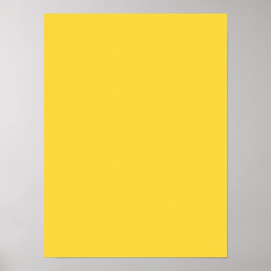 Lemon Zest Yellow Trend - Farbvorlage angepasst Poster (Vorne)