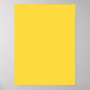 Lemon Zest Yellow Trend - Farbvorlage Poster
