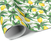 Lemon Zickzack: Vintages handgezeichnet Muster. Geschenkpapier (Rolleneckpunkt)