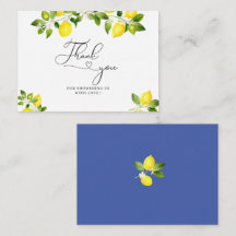 Lemon Zweig und blaues Mosaik danke