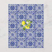 Lemon Zweig und blaues Mosaik Er sagte, sie sagte  (Rückseite)