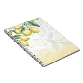 Lemon Zweige Weiß & Gelb Land Rustikaler Chic Notizblock (Rechte Seite)
