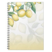 Lemon Zweige Weiß & Gelb Land Rustikaler Chic Notizblock (Vorderseite)
