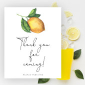 Lemon Zweigstelle Vielen Dank für Ihr Kommen Poster