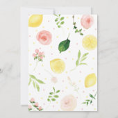 Lemonade Baby Dusche Einladung (Rückseite)