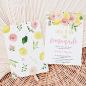 Lemonade Baby Dusche Einladung
