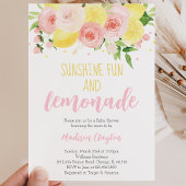Lemonade Baby Dusche Einladung