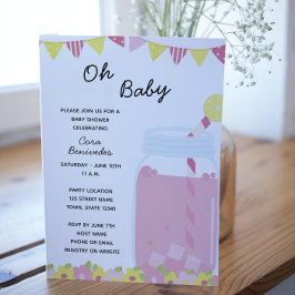 Lemonade Baby Shower Einladung
