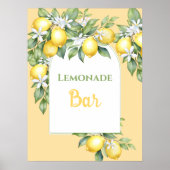 Lemonade Bar Birthday Poster (Vorne)