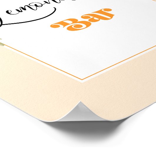 Lemonade Bar kleine Süsse Orangen Poster (Ecke)