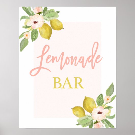 Lemonade-Bar Poster (Vorne)