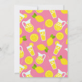 Lemonade Birthday Einladung Pink Sommerlemons (Rückseite)