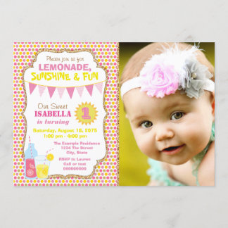Lemonade Birthday Party Foto Lemonade Party Einladung