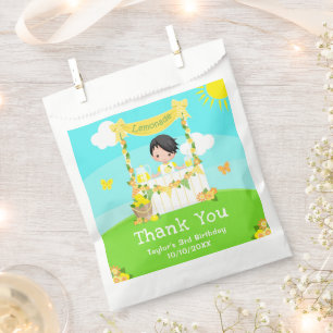 Lemonade Black Hair Boy Geburtstag Vielen Dank Geschenktütchen
