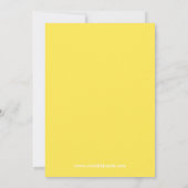 Lemonade Bridal Dusche Einladung (Rückseite)