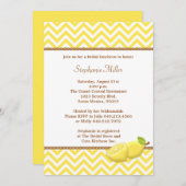 Lemonade Bridal Dusche Einladung (Vorne/Hinten)