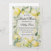 Lemonade Citrus Brautdusche Einladung (Vorne/Hinten)