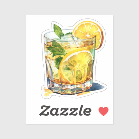Lemonade Cocktail Drink Aufkleber (Blatt)