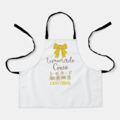 Lemonade Crew Coquette Lemon Yellow Bow Japanese Schürze (Vorderseite)