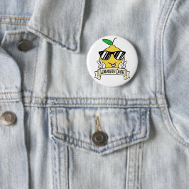 Lemonade Crew - Kawaii Peace Hand und Sonnenbrille Button